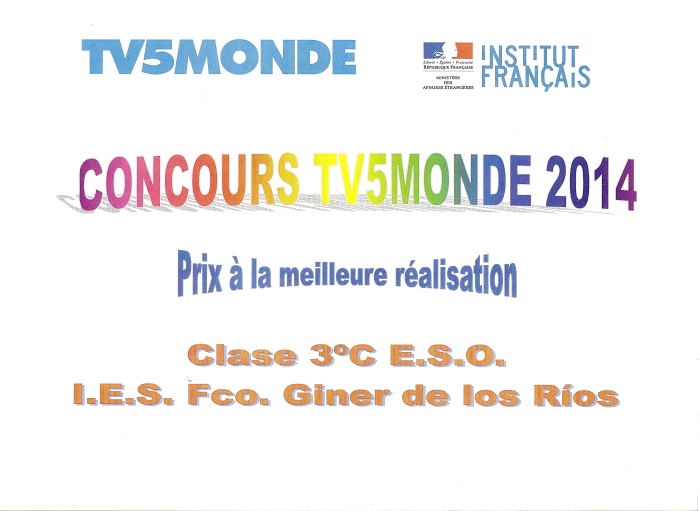 Concours TV5MONDE 2104